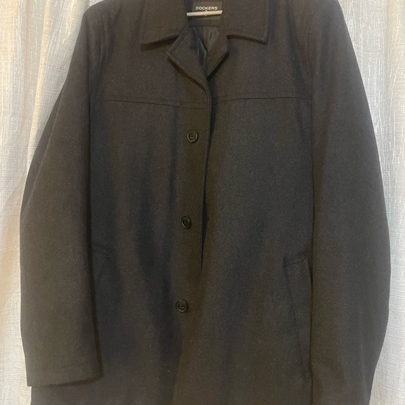 Dockers dark grey Wool Coat - Picture 2 of 7